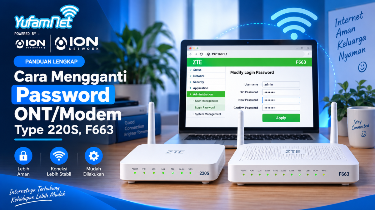 Cara Mengganti Password ONT/Modem Type 220S, F663