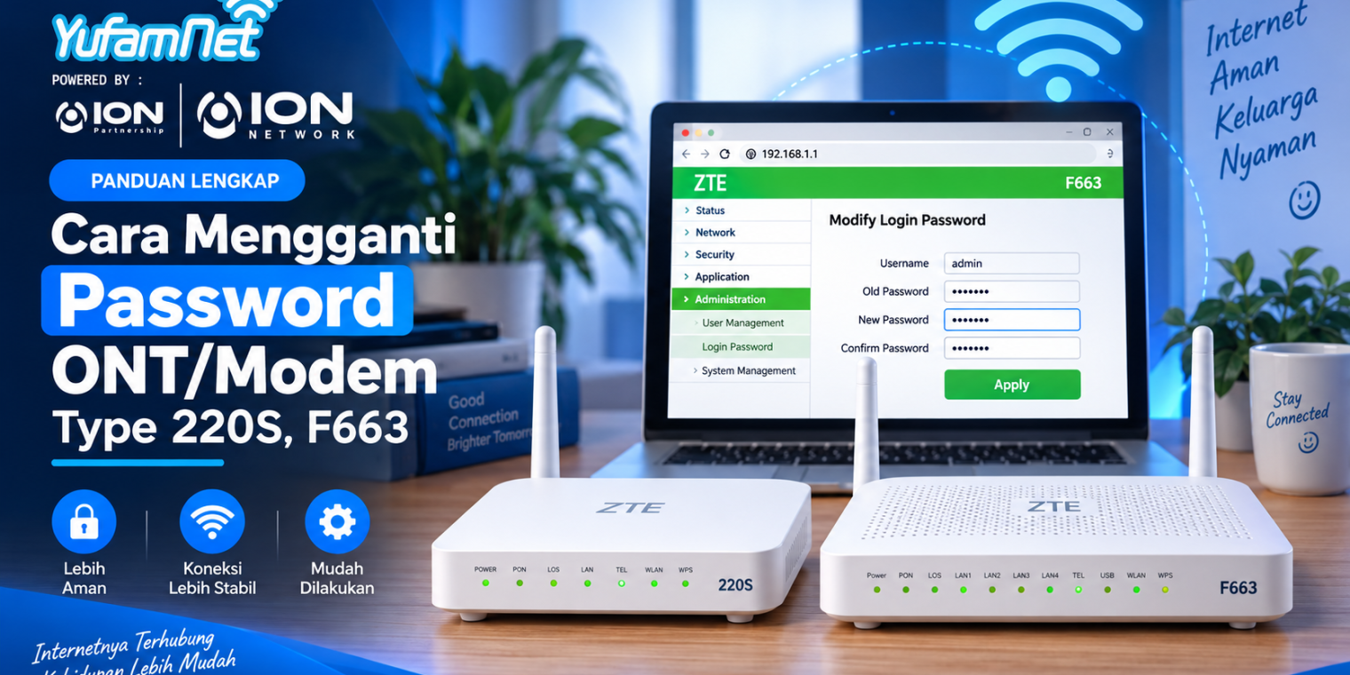 Cara Mengganti Password ONT/Modem Type 220S, F663